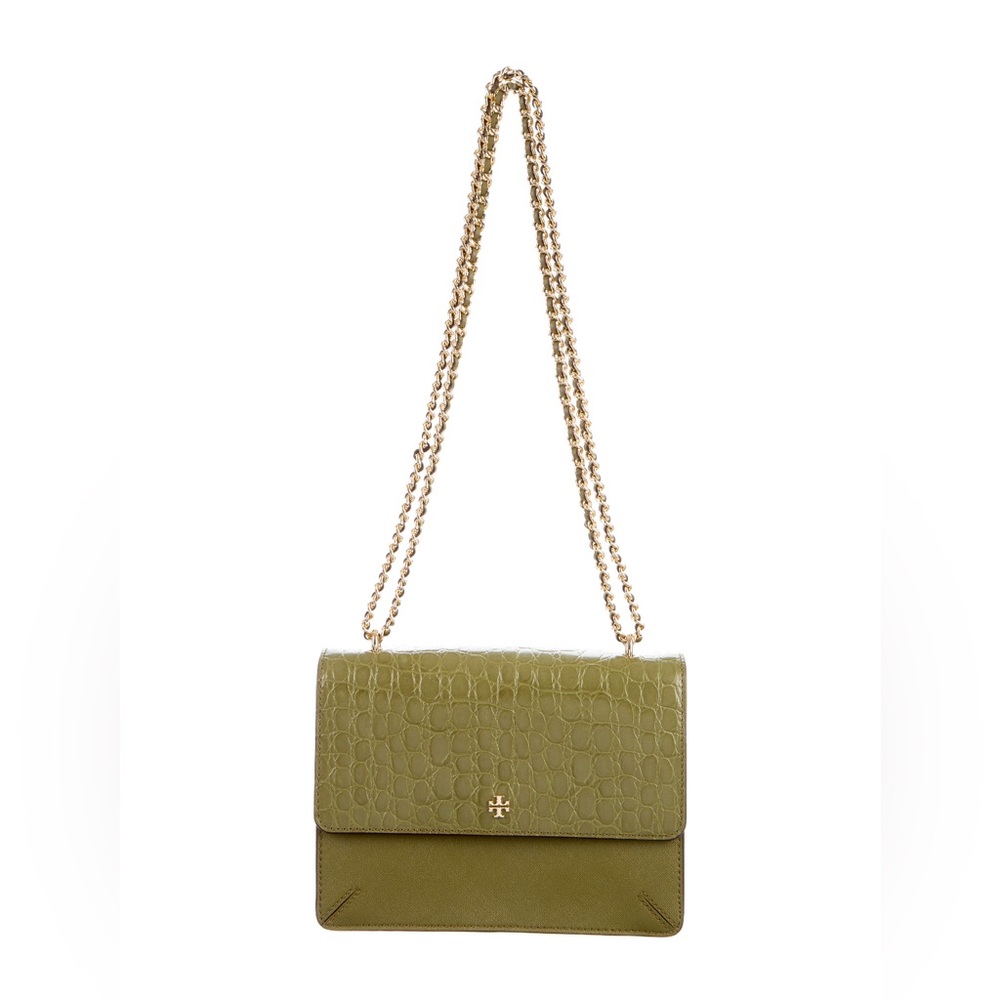 Tory Burch Robinson Croc Embossed Crossbody Bag